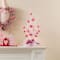 Glitzhome® 21" Lighted Valentine's Pink Heart Table Tree
